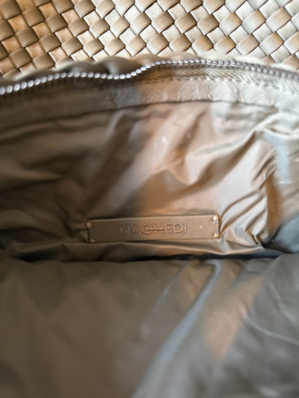 NAGHEDI Hobo Bag in Olive - Picture 3 of 4